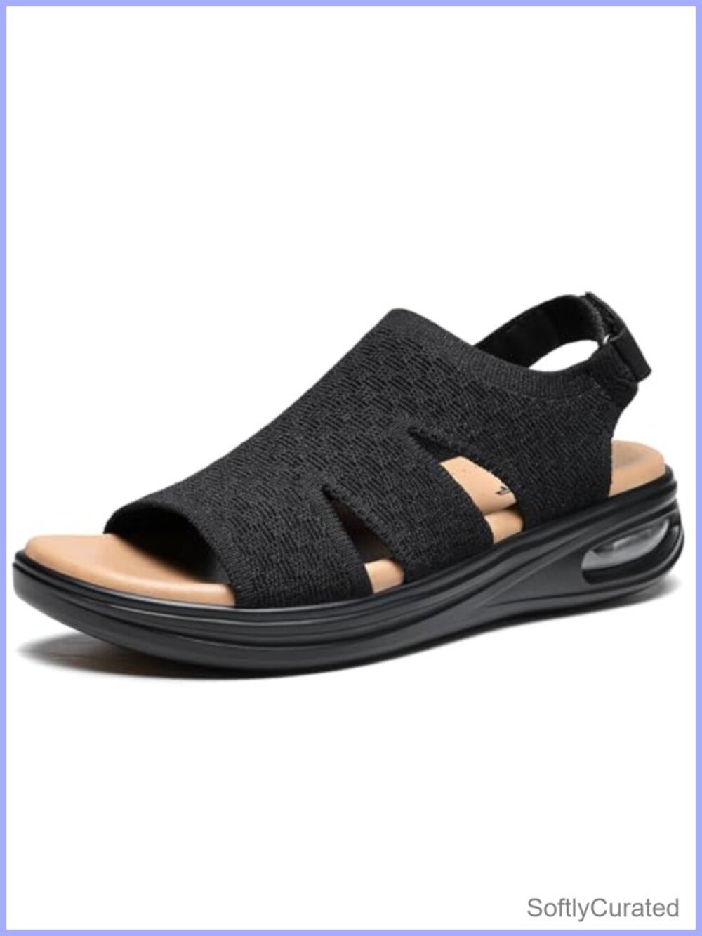 Women's Walking Sandals Platform Wedge Air Cushion Arch Support Adjustable Mesh